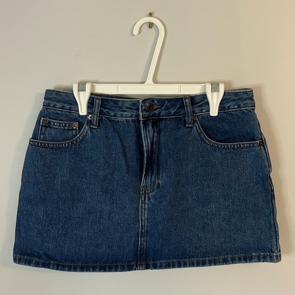 Glassons Denim Low Rise Mini Skirt